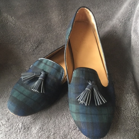 black watch plaid shoes